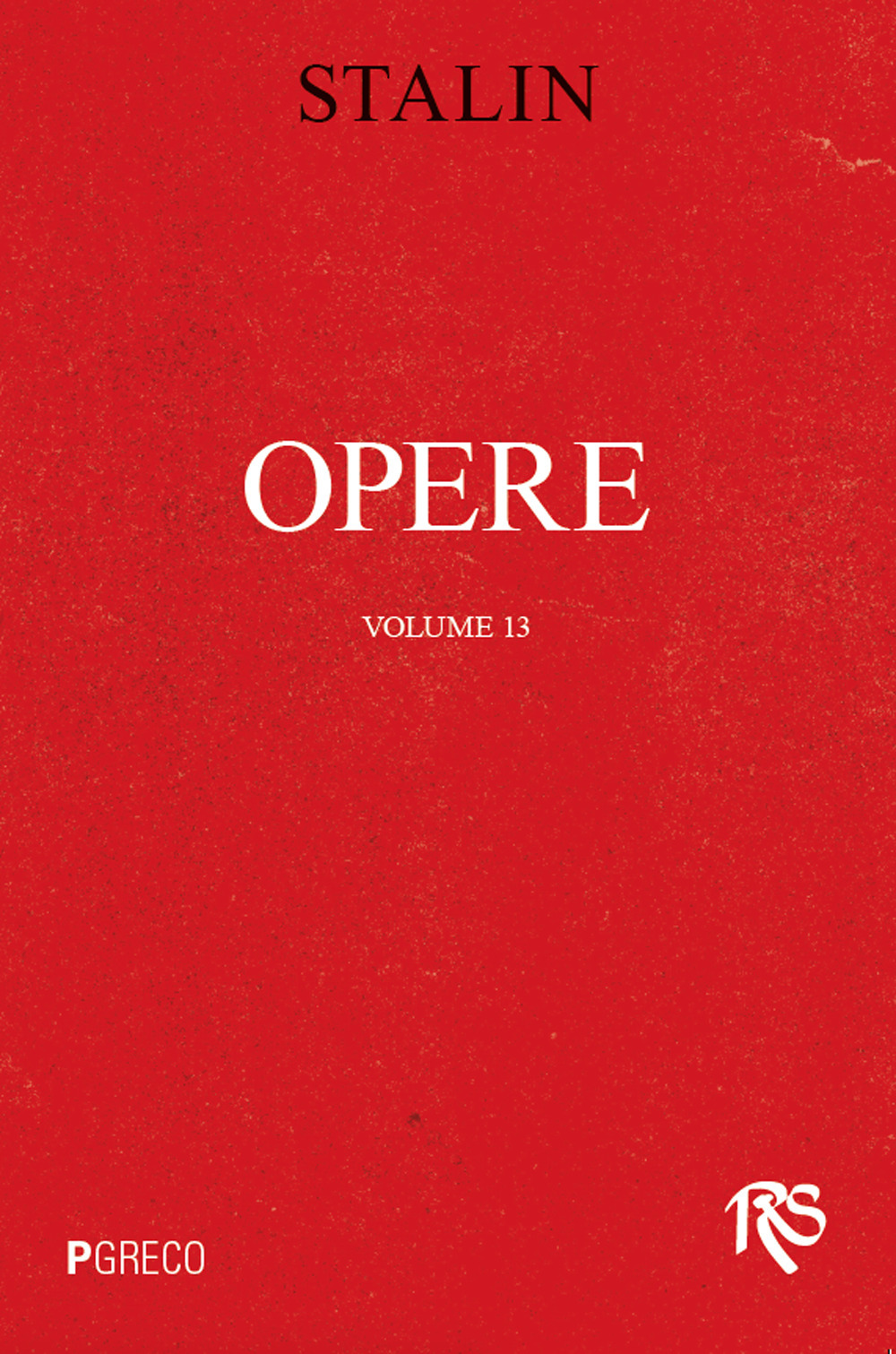 Opere. Vol. 13