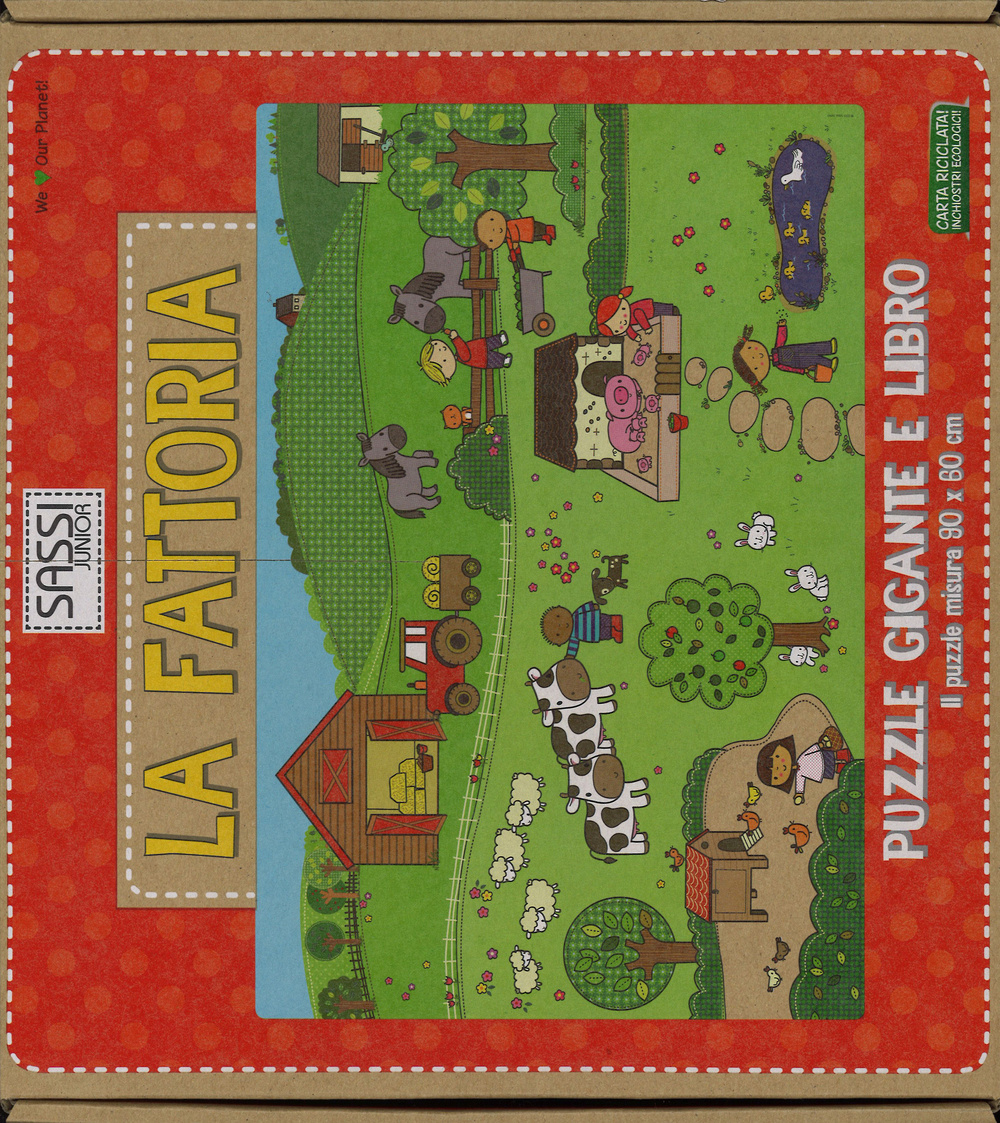 La fattoria. Puzzle gigante. Ediz. illustrata. Con libro