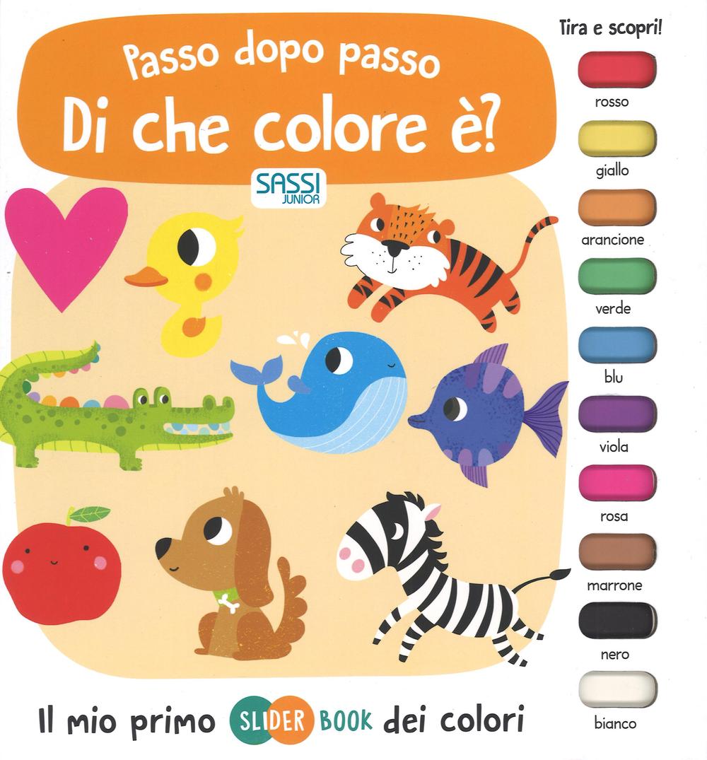 Di che colore è? Passo dopo passo. Il mio primo slider book dei colori