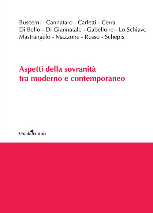 Aspetti della sovranità tra moderno e contemporaneo