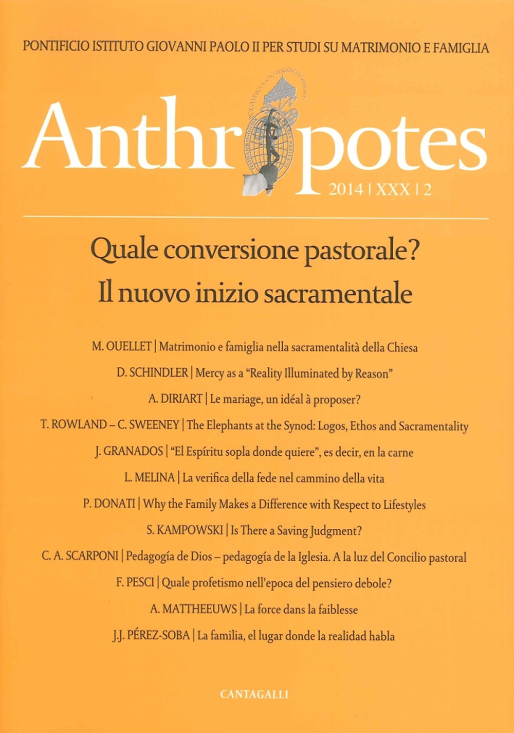 Anthropotes. Rivista di studi sulla persona e la famiglia (2014). Vol. 2