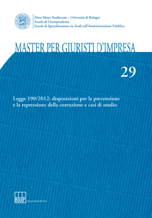 Master per giuristi d'impresa. Vol. 29