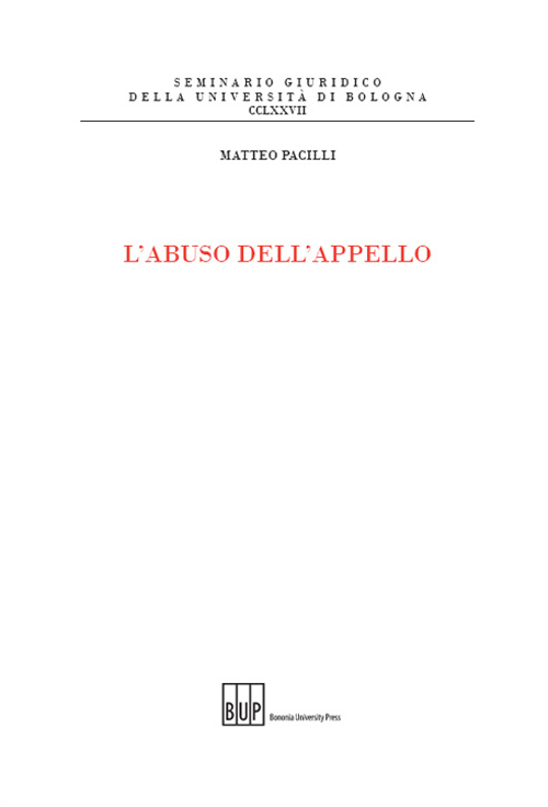 L'abuso dell'appello