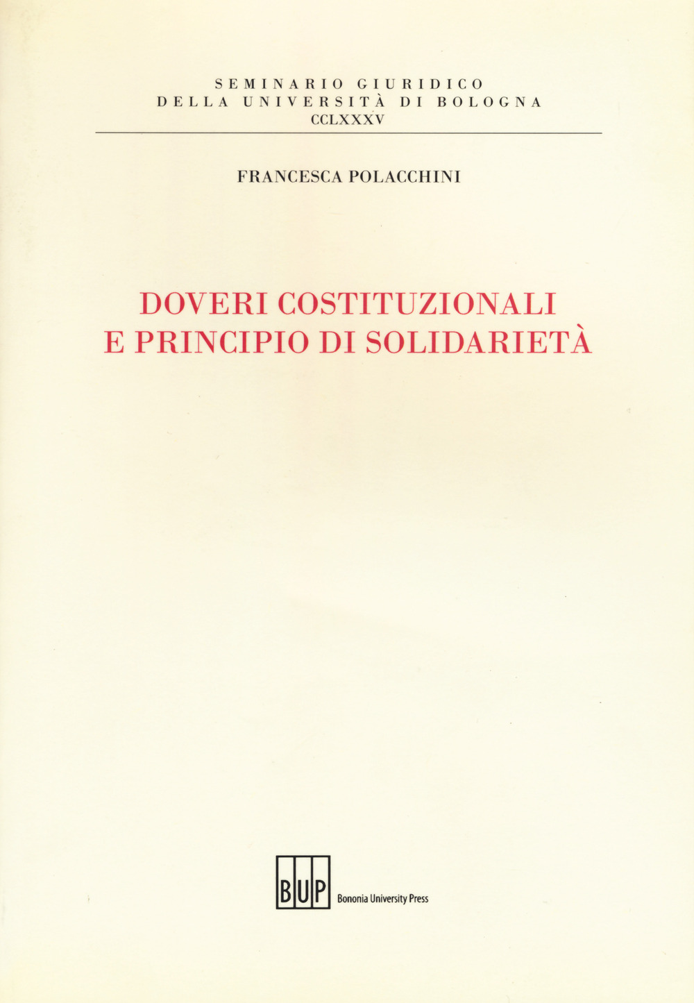 Doveri costituzionali e principio di solidarietà