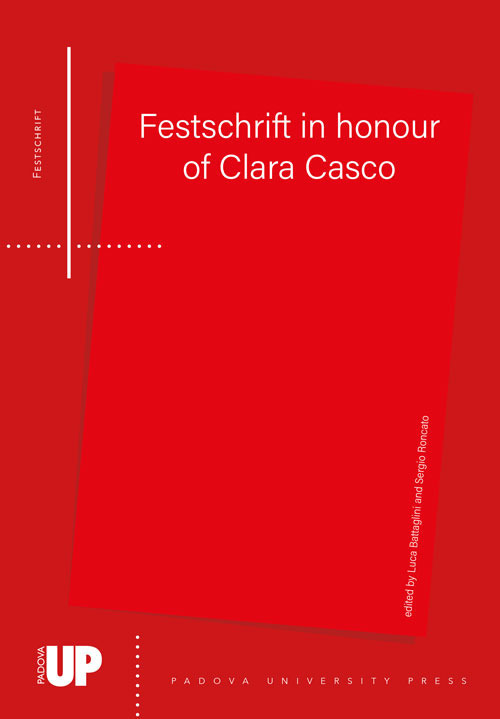 Festschrift for Clara Casco