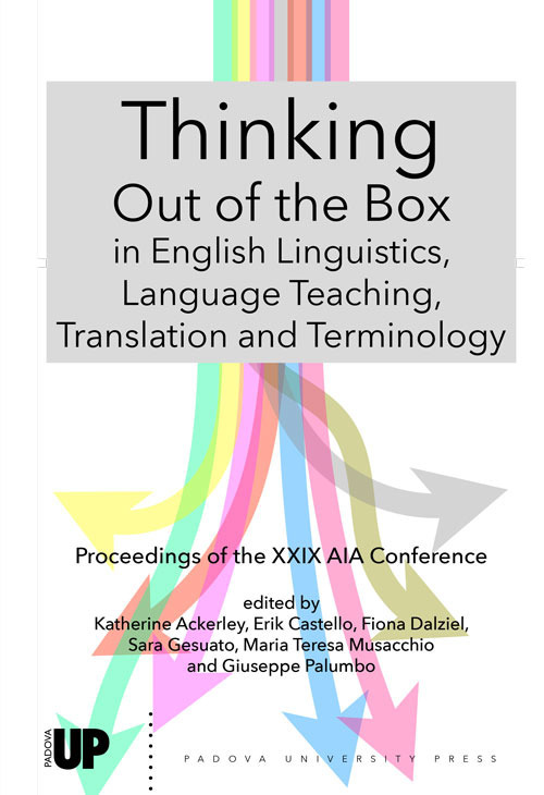 Thinking out of the box in english linguistics, language teaching, translation and terminology