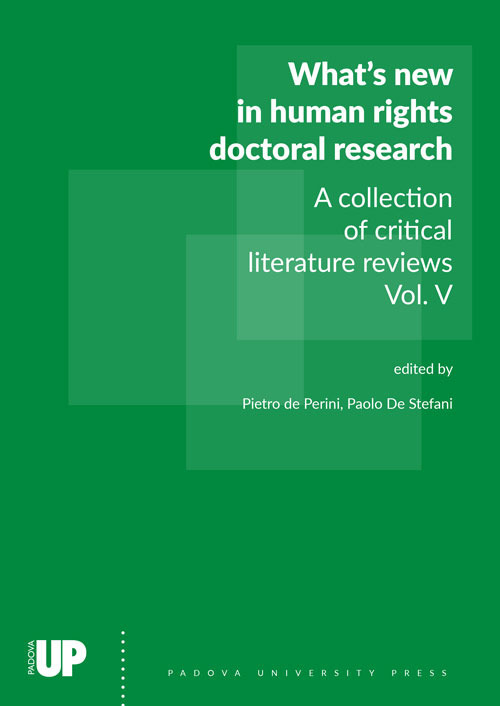 What's new in human rights doctoral research. A collection of critical literature reviews. Vol. 5