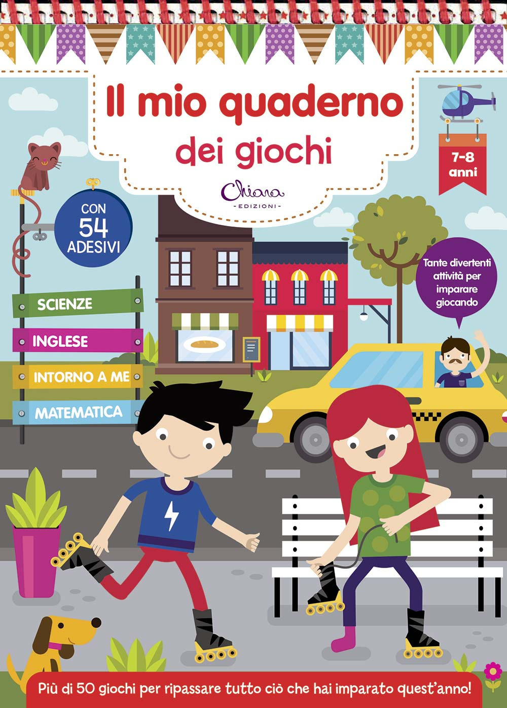 Il mio quaderno dei giochi 7/8 anni. Con adesivi. Ediz. a colori. Ediz. a spirale