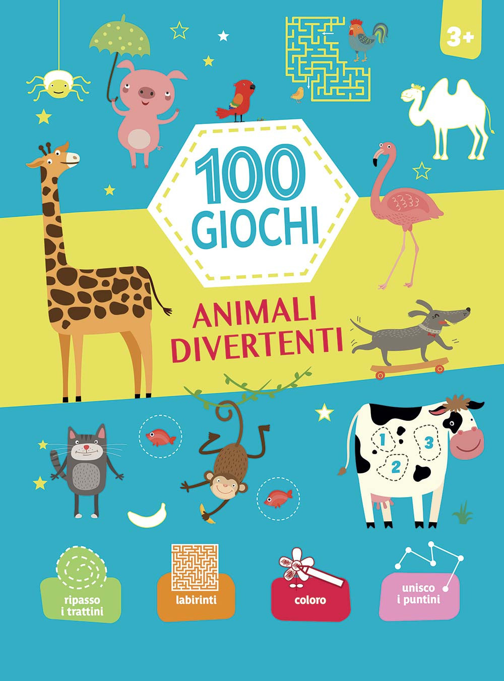 Animali divertenti. 100 giochi. Ediz. a colori