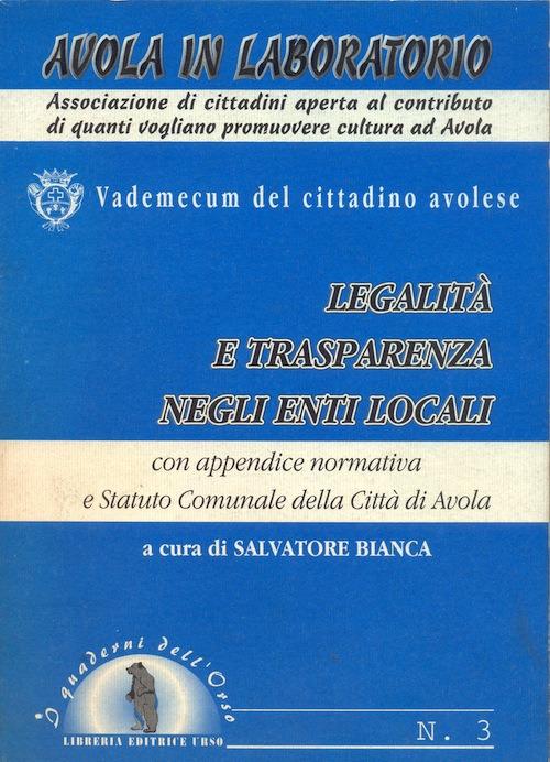 Legalità e trasparenza negli enti locali. Vademecum del cittadino avolese