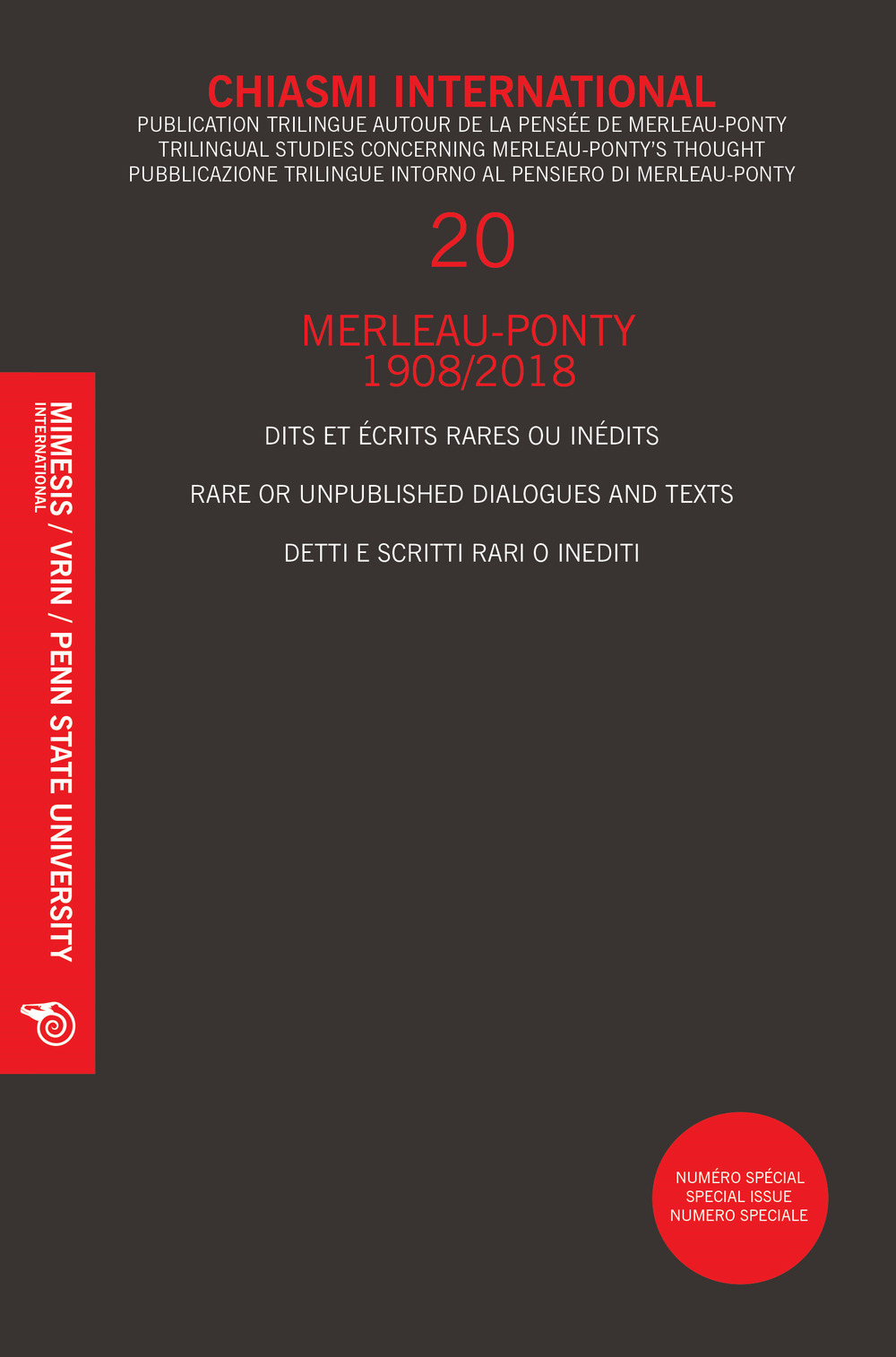 Chiasmi international. Ediz. italiana, francese e inglese. Vol. 20: Merleau-Ponty. Detti e scritti rari o inediti