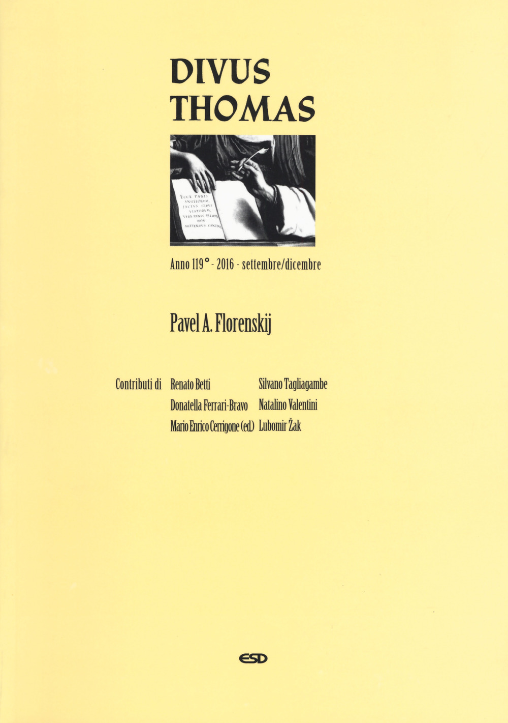 Divus Thomas (2016). Vol. 3: Pavel A. Florenskij