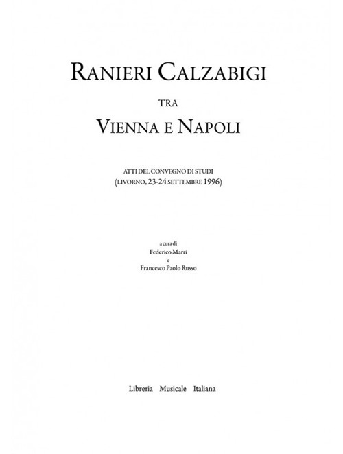 Ranieri Calzabigi tra Vienna e Napoli