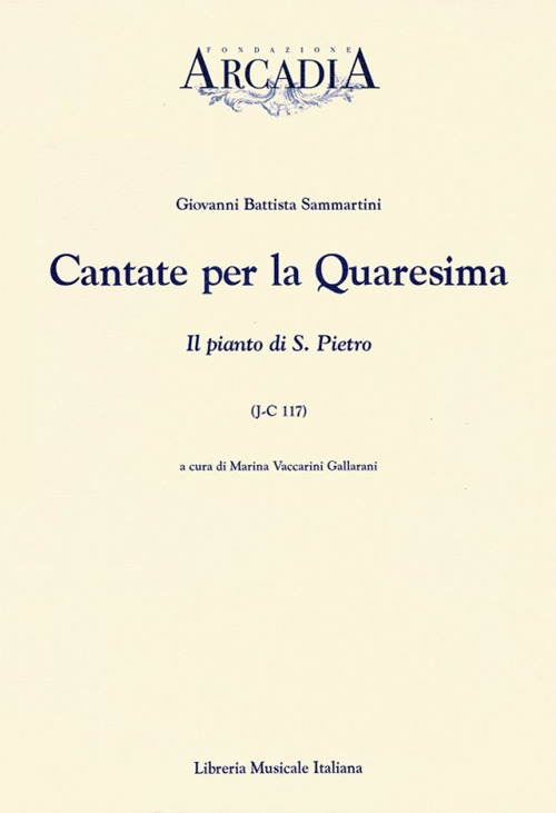 Cantate per la Quaresima. L'Addolorata divina madre e desolatissima nella Soledad (J-C 123)