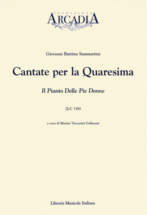 Cantate per la Quaresima. Il canto delle pie donne (J-C 118)