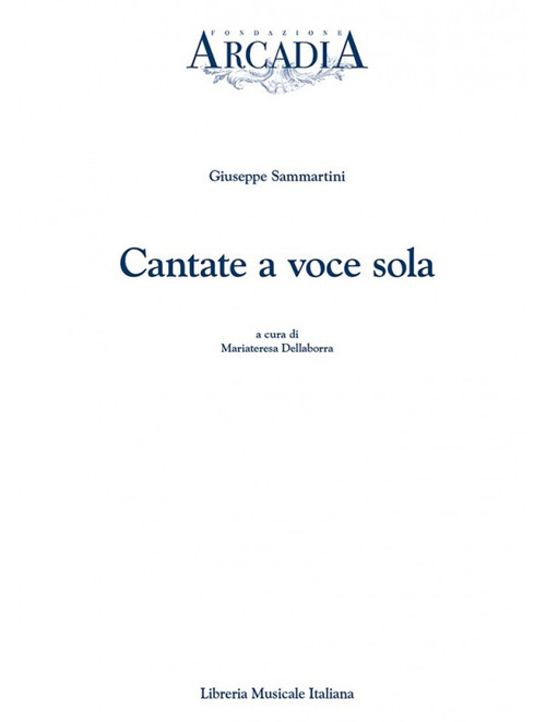 Cantate a voce sola