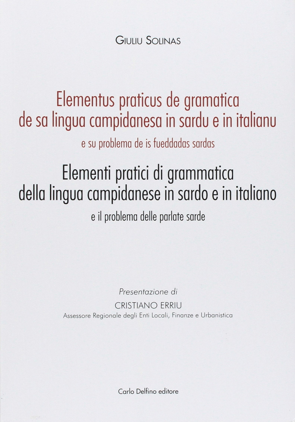 Elementi pratici grammatica campidanese