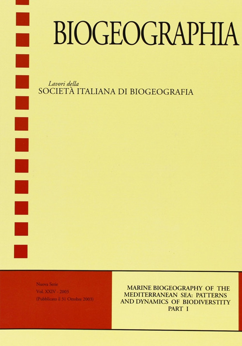 Marine biogeography of the Mediterranean sea: patterns and dynamics of biodiversity. Vol. 1