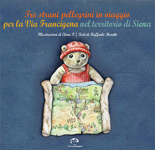 Tre strani pellegrini in viaggio per la Via Francigena nel territorio di Siena