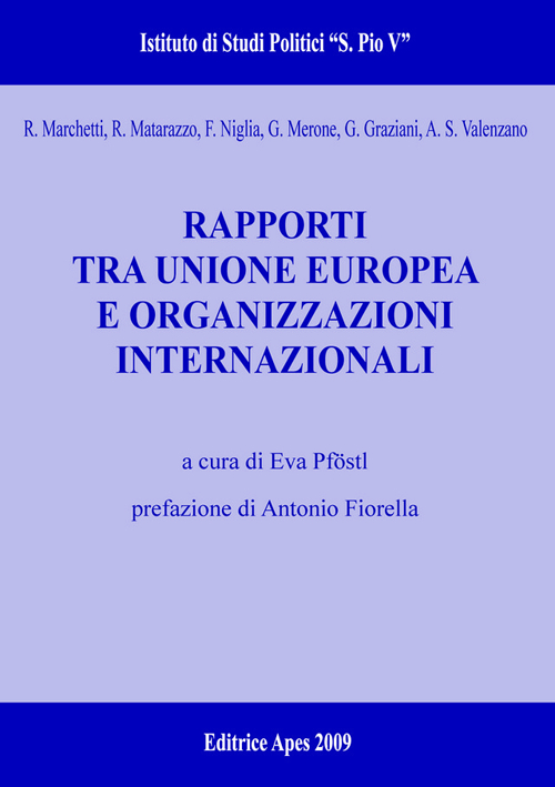 Rapporti tra Unione Europea e organizzazioni internazionali