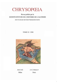 Chrysopoeia. Vol. 2: 1988