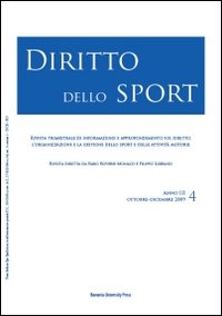 Diritto dello sport (2009). Vol. 4