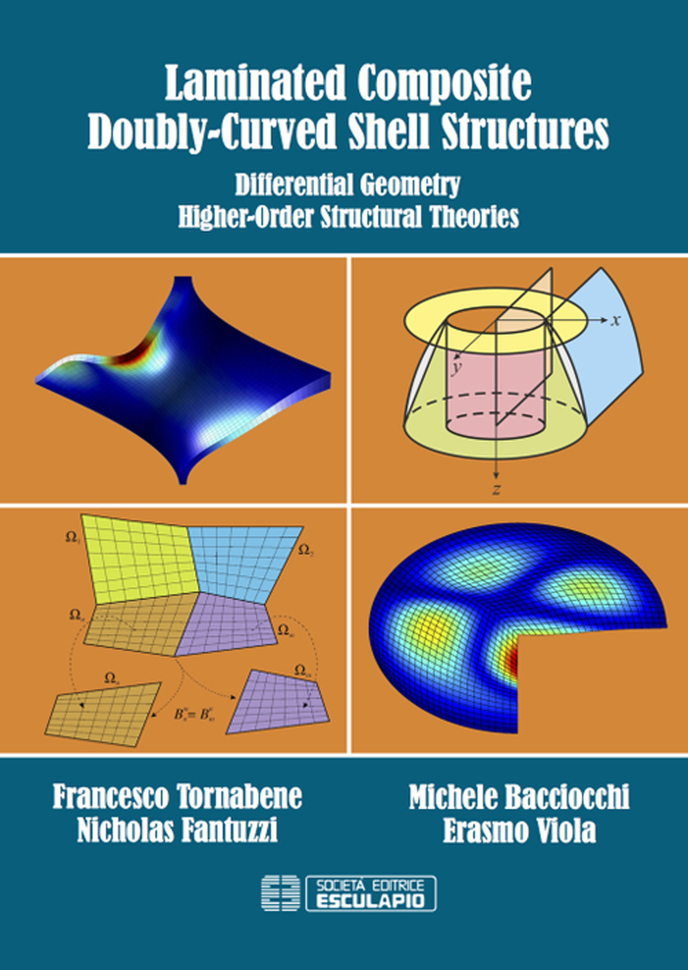 Laminated composite doubly-curved shell structures. Differential geometry higher-order structural theories