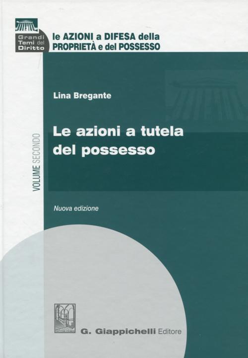 Le azioni a difesa della proprietà e del possesso. Vol. 2: Le azioni a tutela del possesso