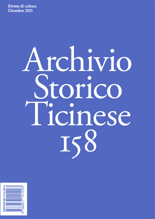 Archivio storico ticinese. Vol. 158