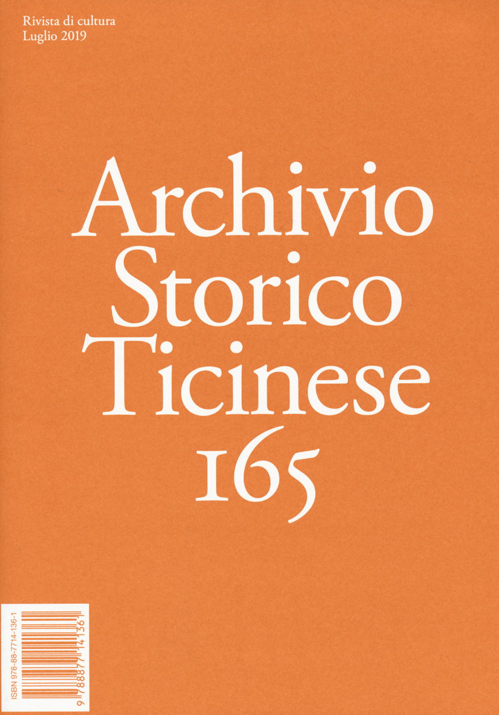 Archivio storico ticinese. Vol. 165