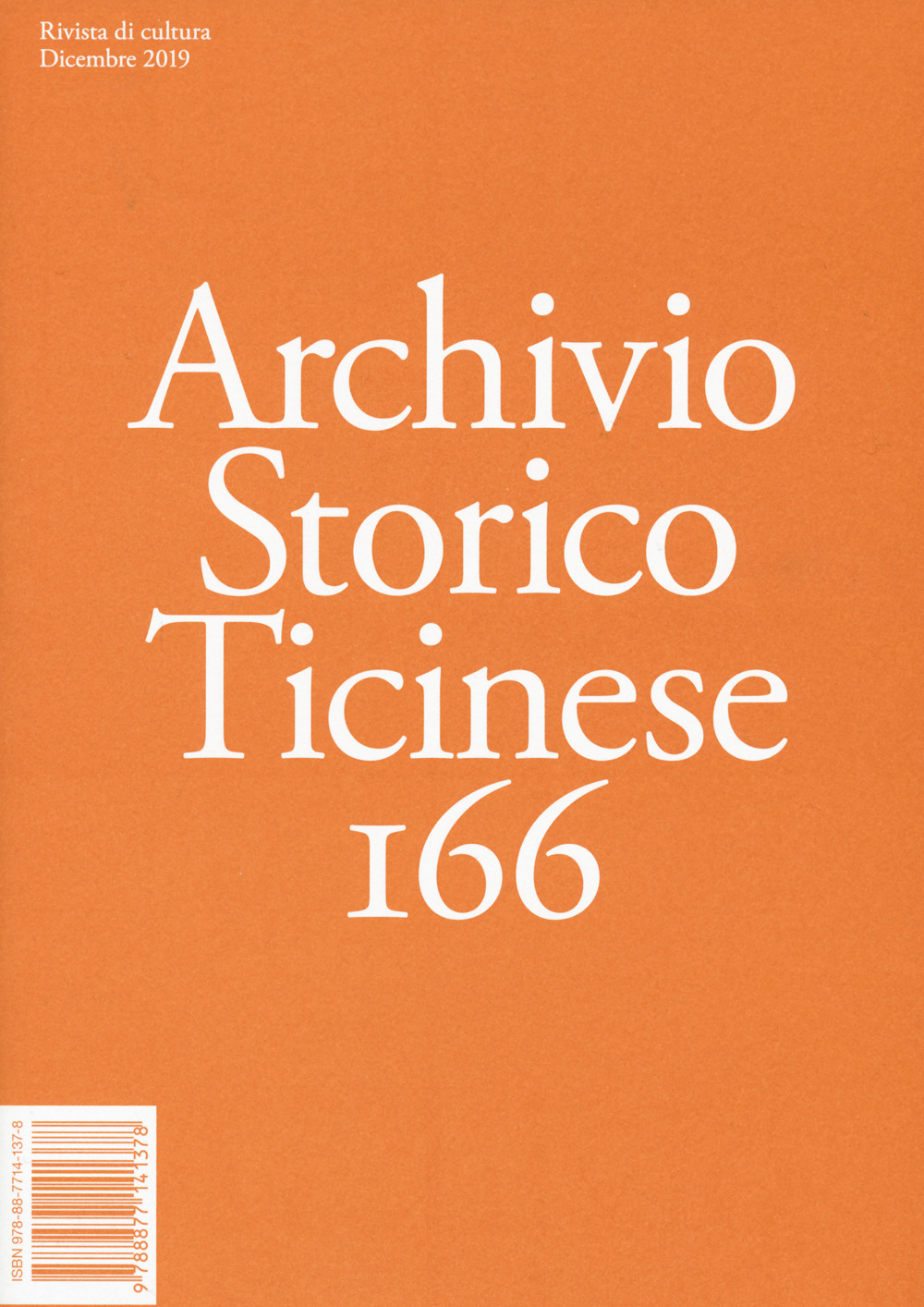 Archivio storico ticinese. Vol. 166