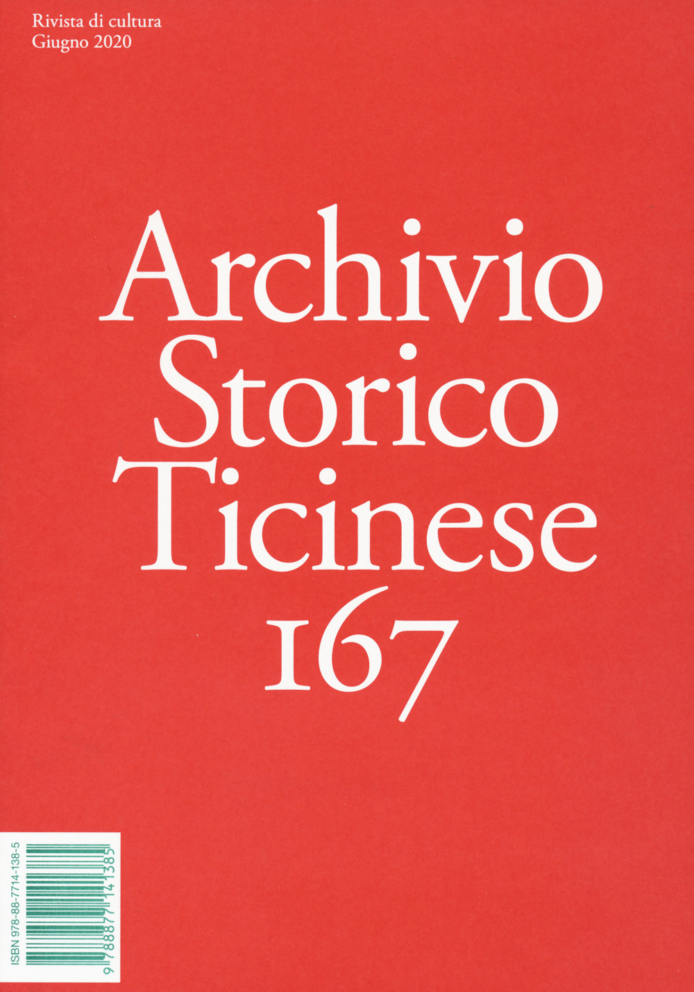 Archivio storico ticinese. Vol. 167