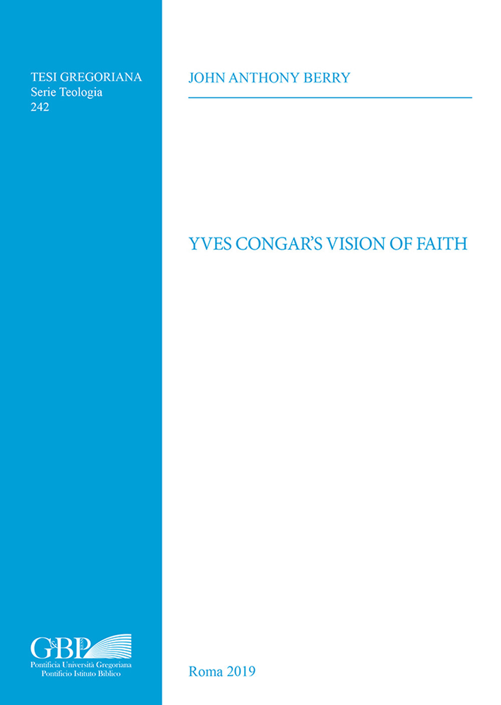 Yves Congar's vision of faith