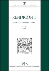 Rendiconti. Classe di scienze matematiche e naturali (2005). Vol. 139