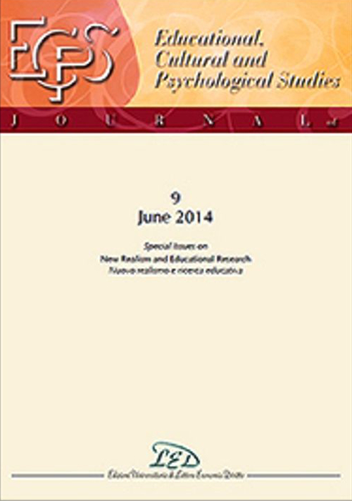 Journal of educational, cultural and psychological studies (ECPS Journal) (2014). Ediz. italiana e inglese. Vol. 9: Special issues on new realism and educational research