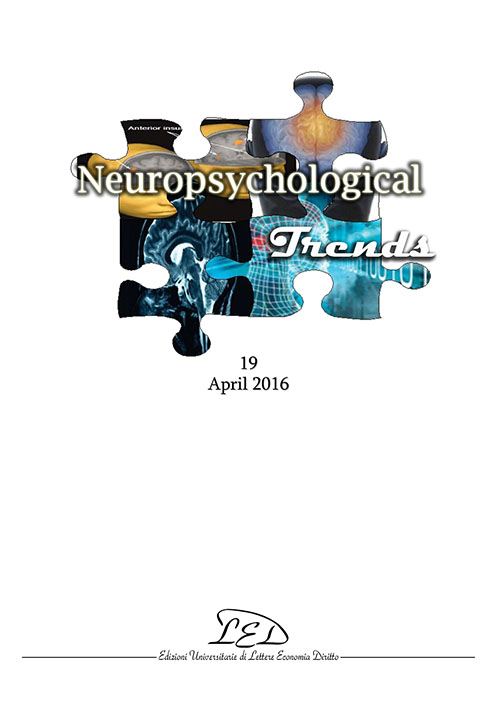 Neuropsychological Trends (2016). Vol. 19