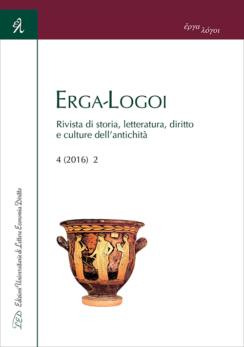 Erga-logoi. Rivista di storia, letteratura, diritto e culture dell'antichità (2016). Ediz. multilingue. Vol. 2