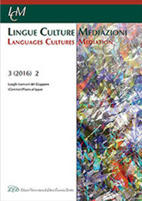 Lingue culture mediazioni (LCM Journal) (2016). Vol. 2: Luoghi (Comuni) del Giappone-(Common) Places of Japan