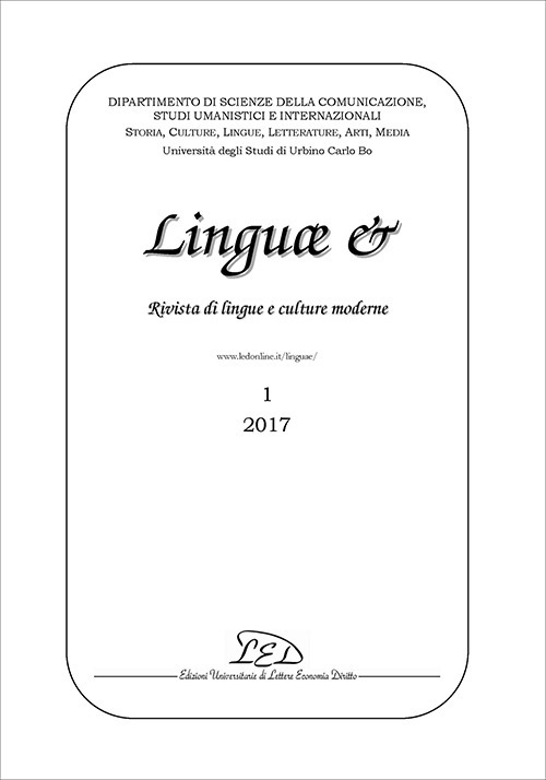 Linguae &. Rivista di lingue e culture moderne. Ediz. italiana, inglese e francese (2017). Vol. 1