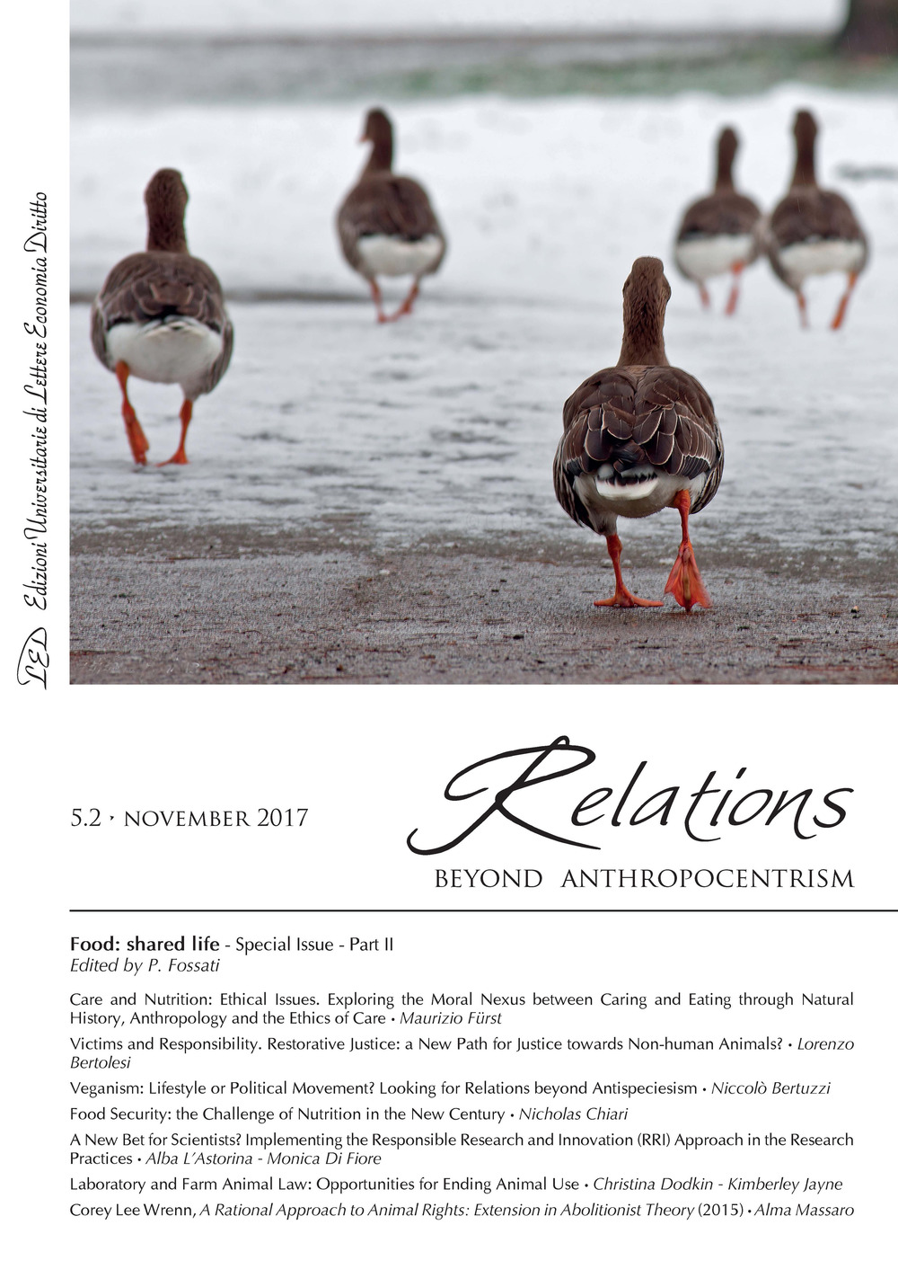 Relations. Beyond anthropocentrism (2017). Vol. 5/2: Food: shared life