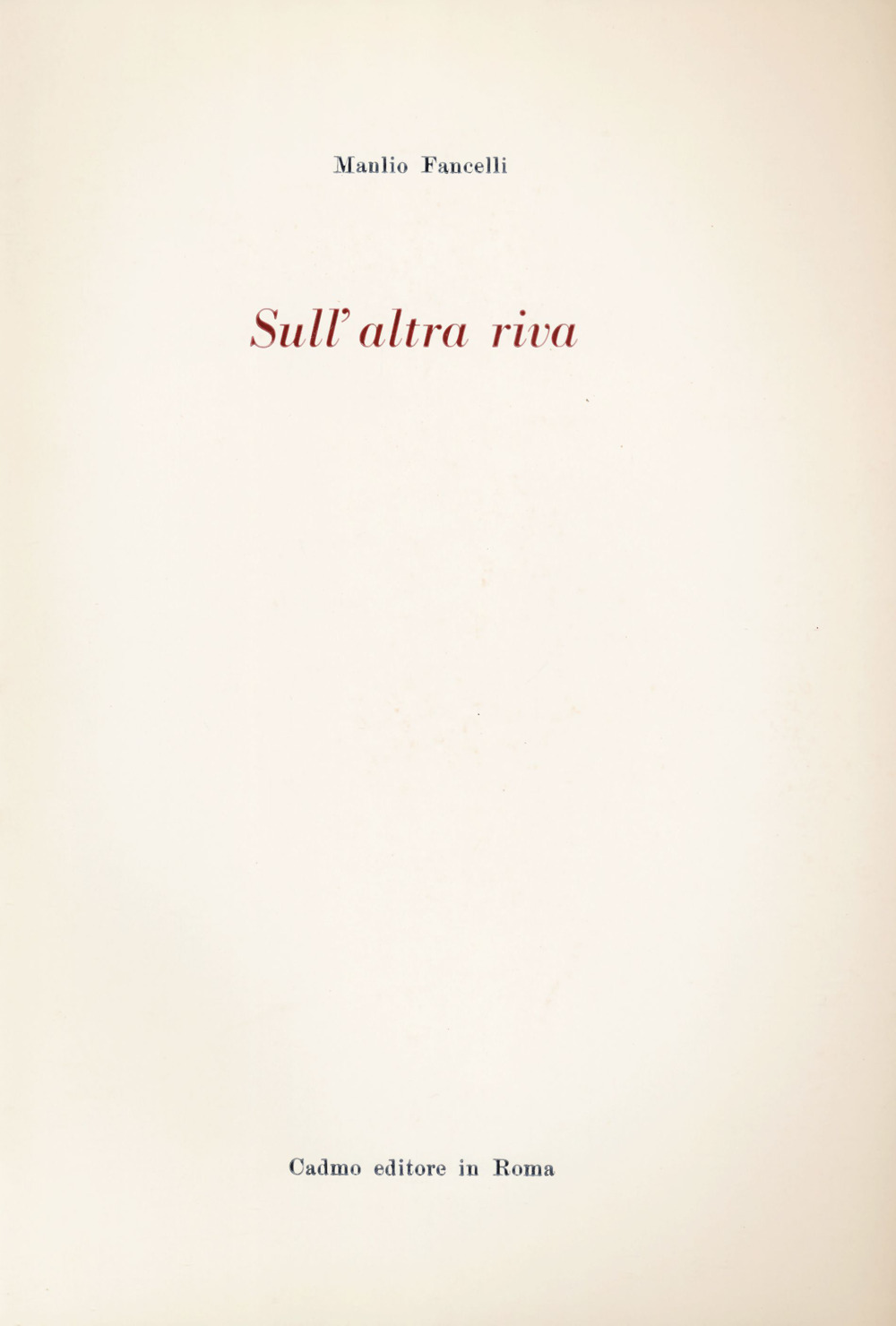 Sull'altra riva