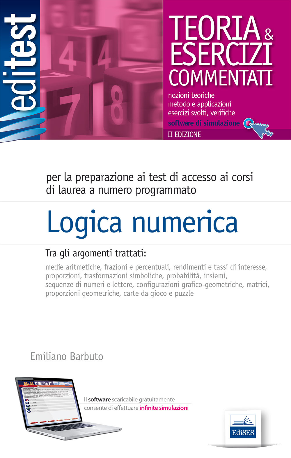 Logica numerica per ammissioni universitarie, concorsi pubblici, selezioni aziendali. Con software di simulazione