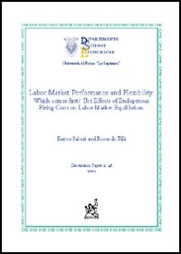 Labor Market Performance and Flexibility: which comes first? The effects of endogenous firing costs on labor market equilibrium