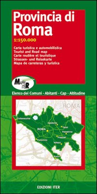 Provincia di Roma. Carta turistica e automobilistica 1:150.000