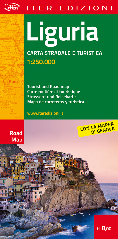 Liguria. Carta stradale e turistica 1.250.000