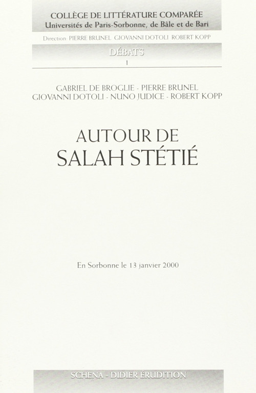 Autour de Salah Stétié