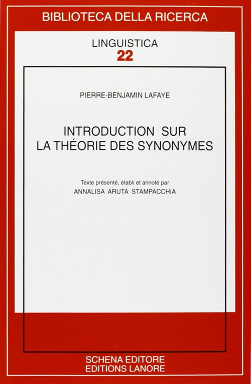 Introduction sur la théorie des synonymes