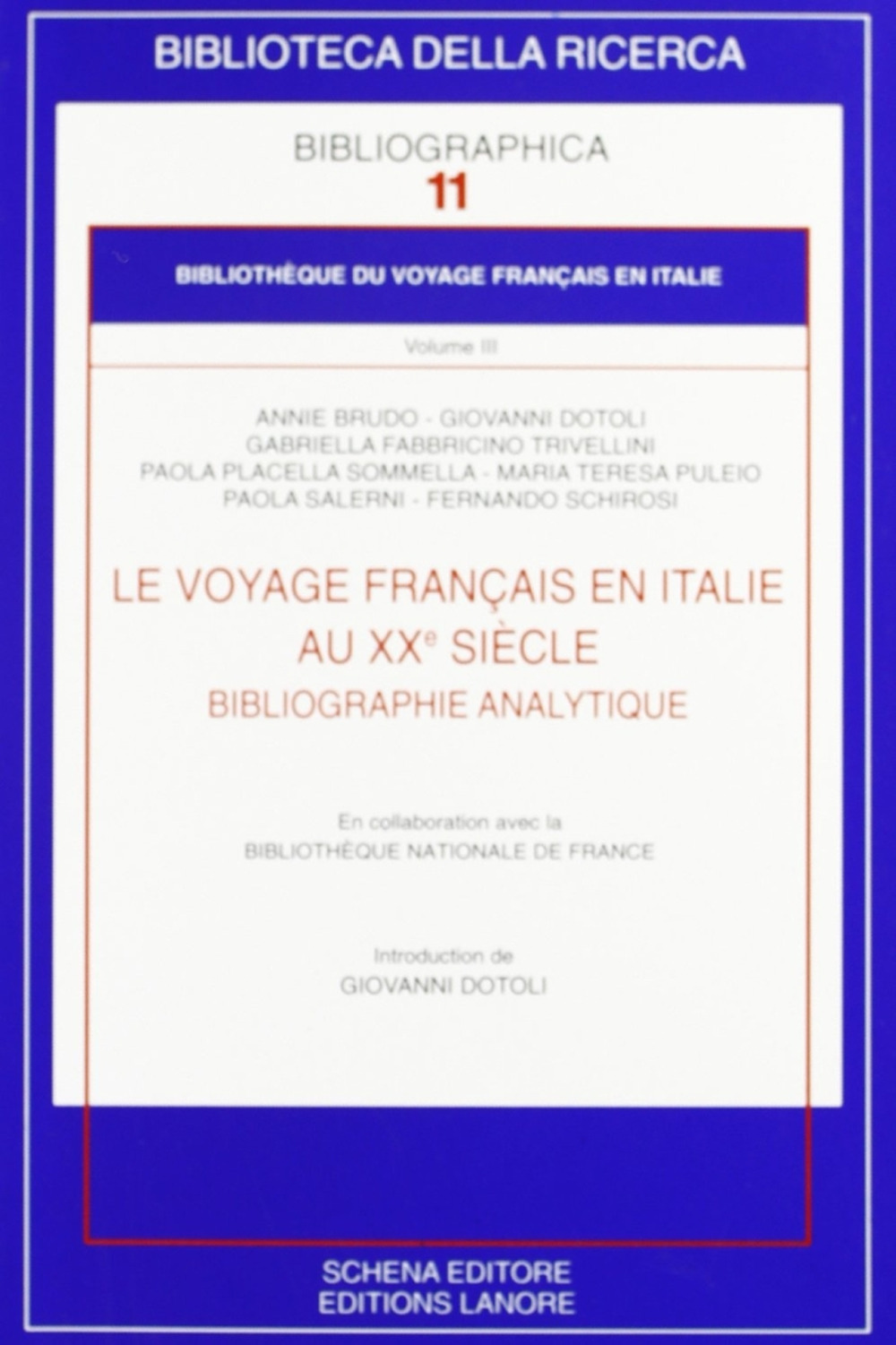 Le voyage francais en Italie au XX° siècle