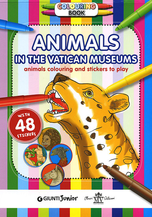 Gli animali nei musei vaticani. Animali da colorare e adesivi per giocare. Con adesivi. Ediz. inglese