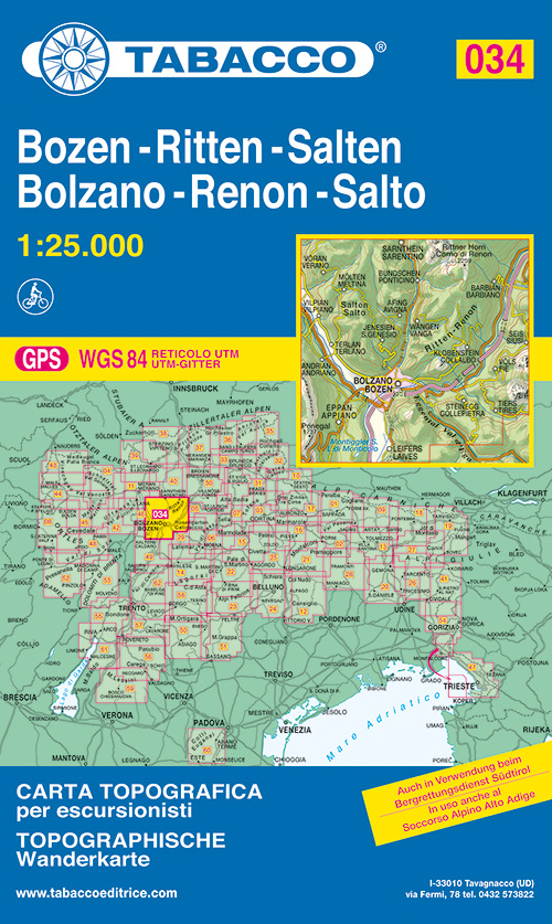 Bolzano. Renon 1:25.000